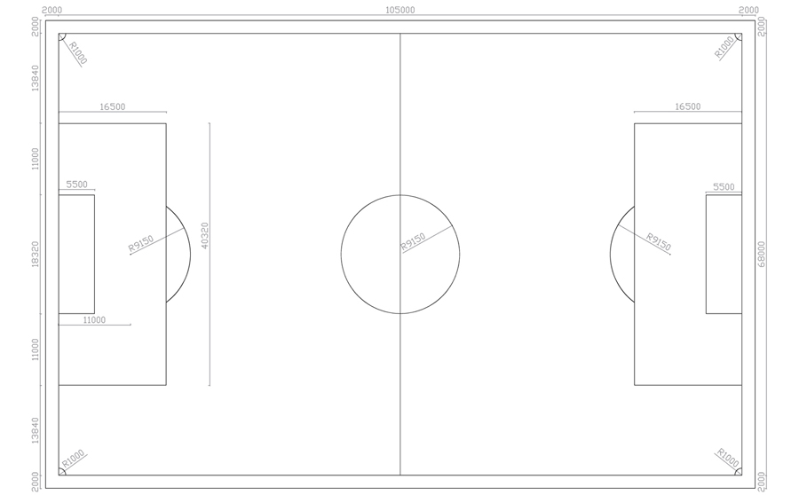 11人制足球場尺寸