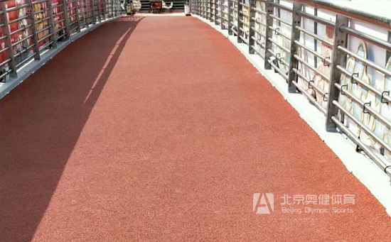 北京塑膠橋面施工工程案例之德茂過街天橋